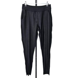 Lululemon Womens Shiny Front Leggings Pants Black Size 4